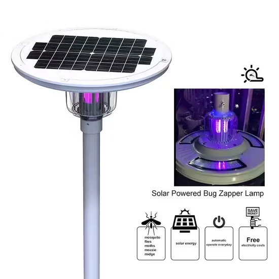 Remote Control Solar Insecticidal Lamp High Efficiency UFO Garden Light Waterproof All in One Solar LED Street Light