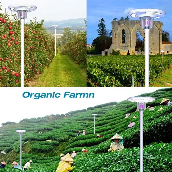 Remote Control Solar Insecticidal Lamp High Efficiency UFO Garden Light Waterproof All in One Solar LED Street Light