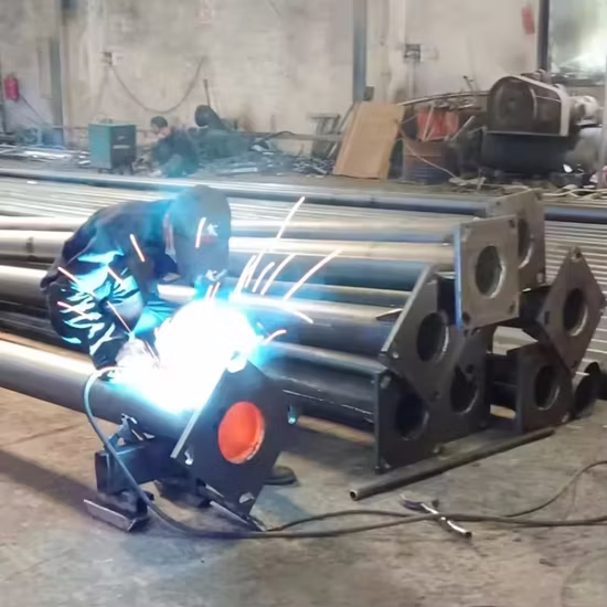 Modern Black Steel Light Pole with Corrosion-Resistant Powder Coating